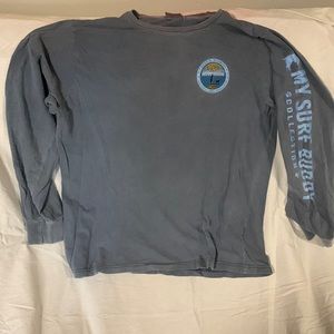 Mens surf buddy destin florida long sleeve shirt